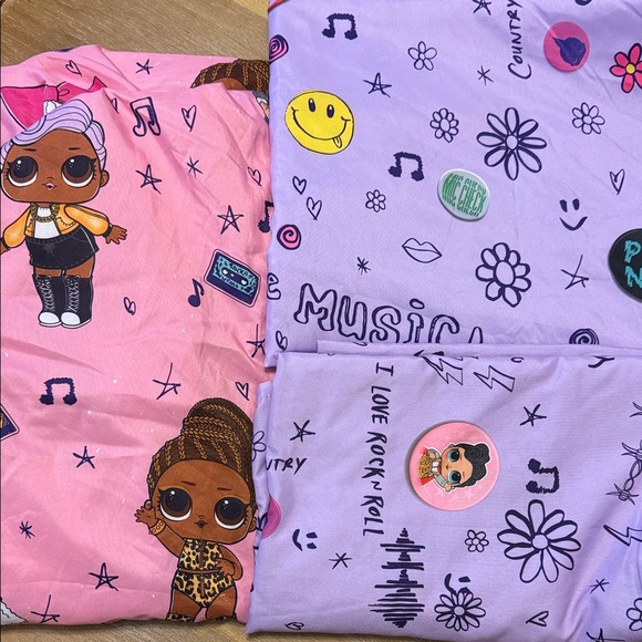 L.O.L. Surprise! Twin Sheet Set - Pink and Purple - Picture 1 of 3